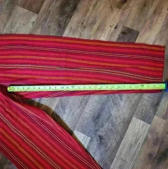 NWT Handmade 100% Cotton Guatemalan Drawstring Pants Size Small - Picture 7 of 9